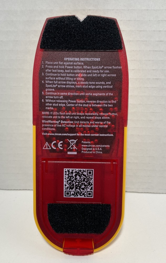 Zircon StudSensor HD35 Stud Finder with Wire Warning Detection