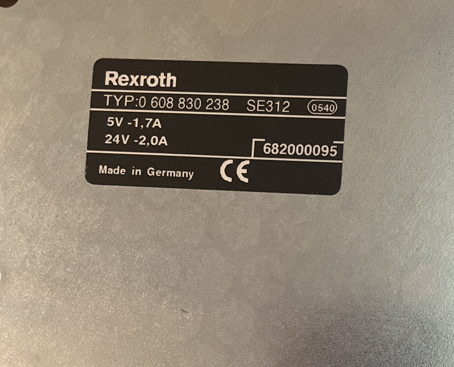 REXROTH 0 608 830 238 SE312 AMPLIFIER INTERFACE MODULE 0608830238SE312
