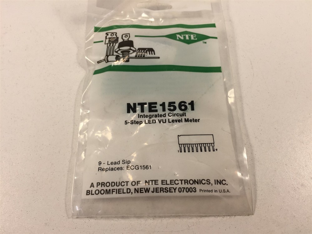 (1) NTE NTE1561 Integrated Circuit 5 LED VU Level Meter