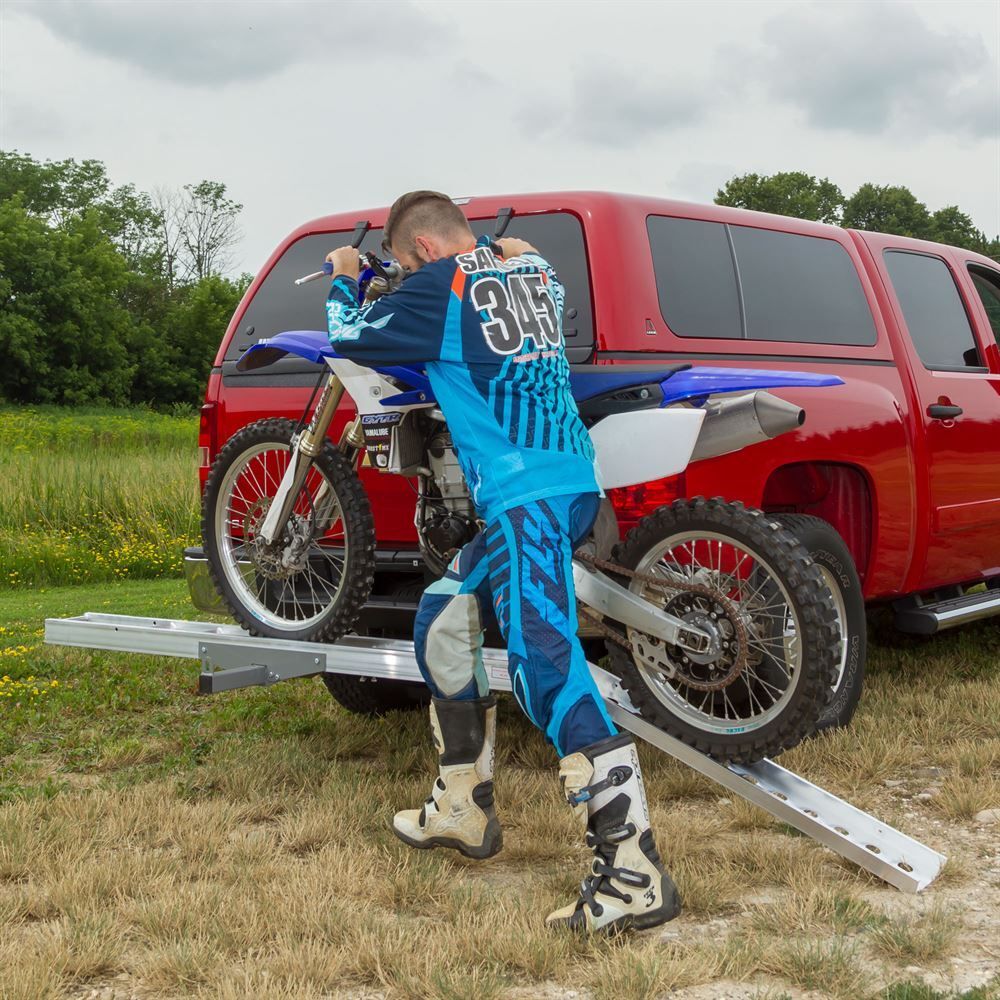Black Widow AMC-400 Hitch-Mounted Aluminum Motorcycle Carrier