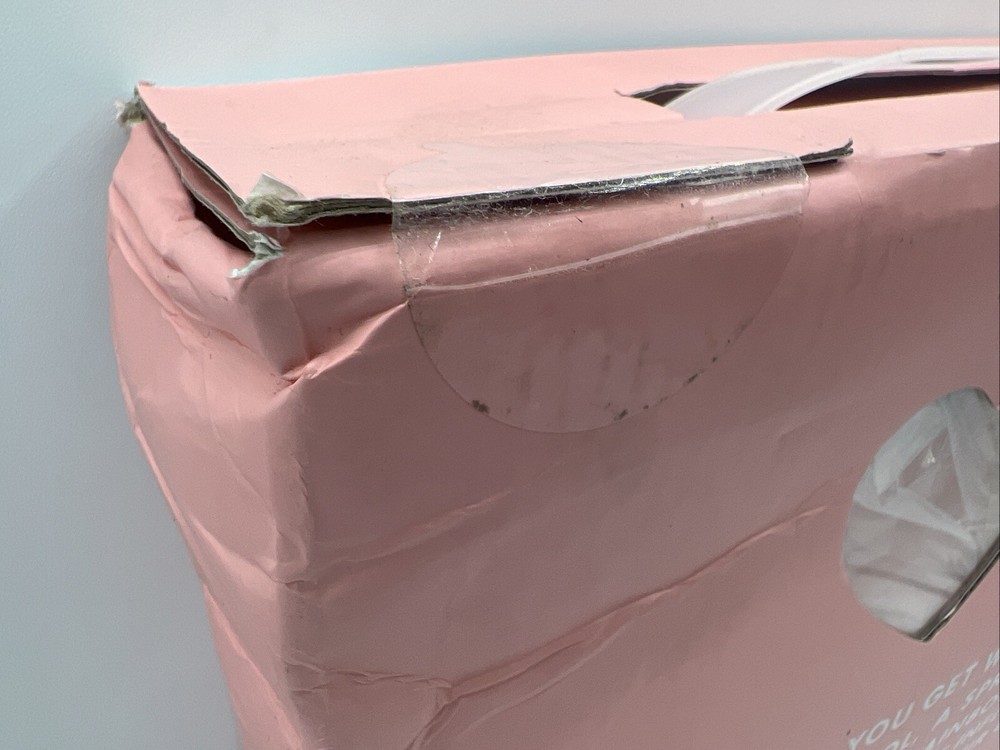 Float On Giant Pink White Inflatable-bando 38”x60”, Includes Patch Repair