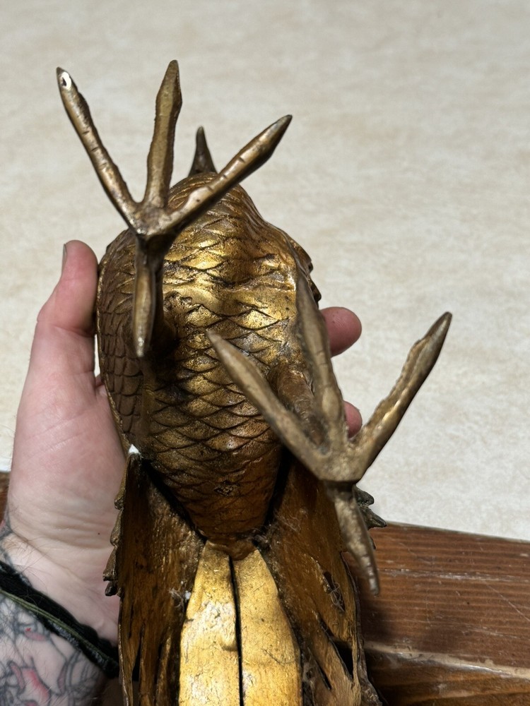 Vintage Chinese Solid Bronze Rooster