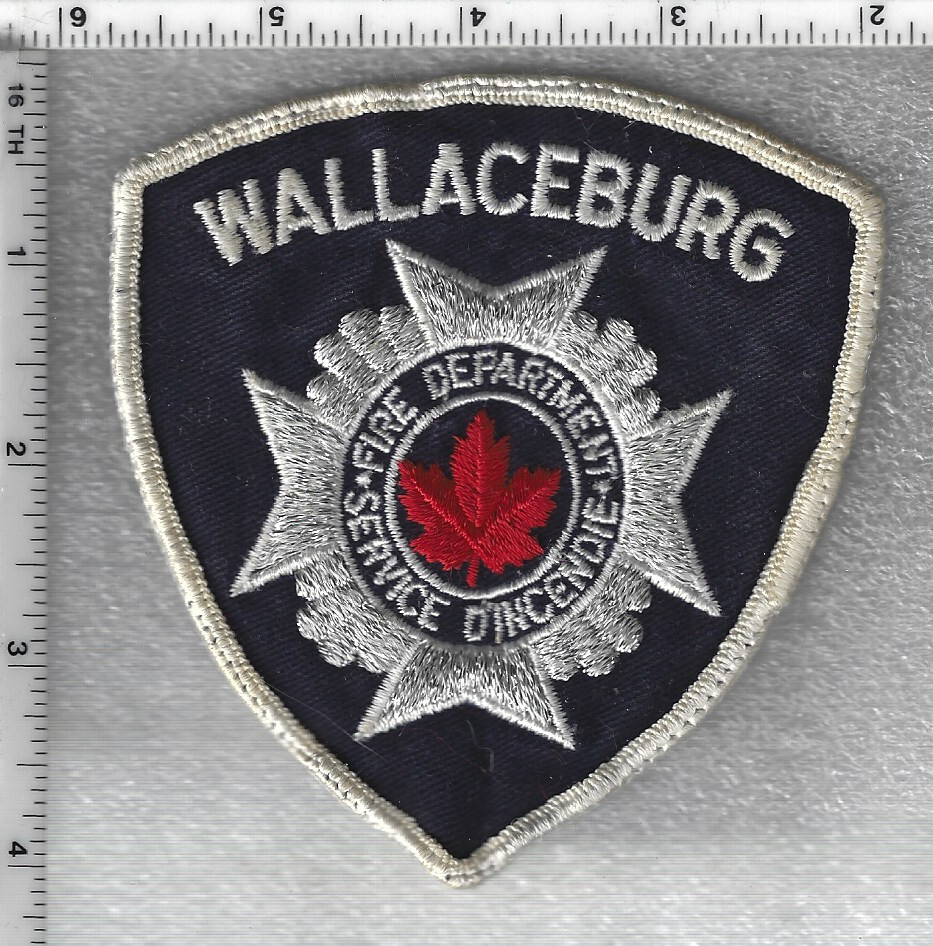 Wallaceburg Fire Department  (Ontario, Canada)  White Shoulder Patch