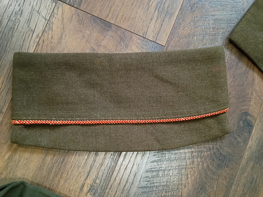 WW2 Wool Ike Jacket Garrison cap Far east Fuji Meritorious Patch Corporal 38L