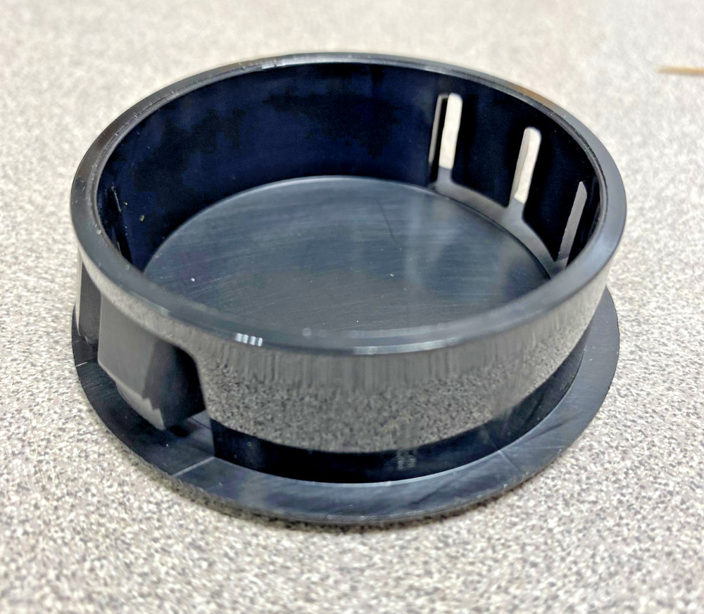 Gauge Blank w/Black Bezel, 2" Hole Plug