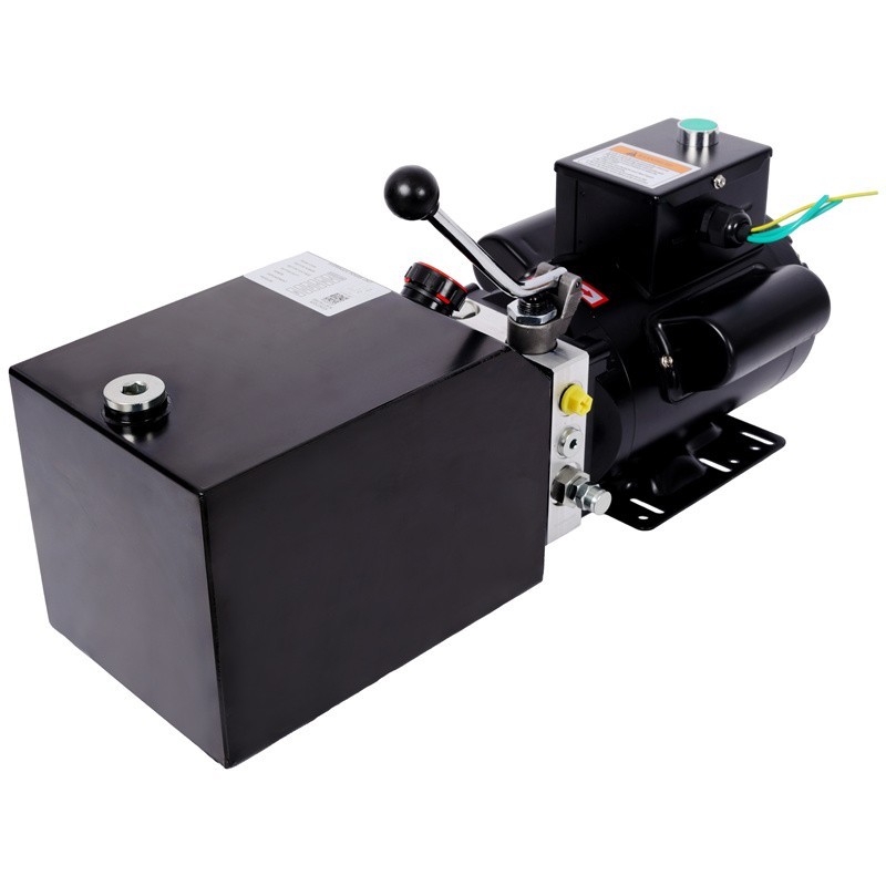 6 Quart Hydraulic Power Unit AC 110V Single Acting Dump Trailer for 2/4Post Lift