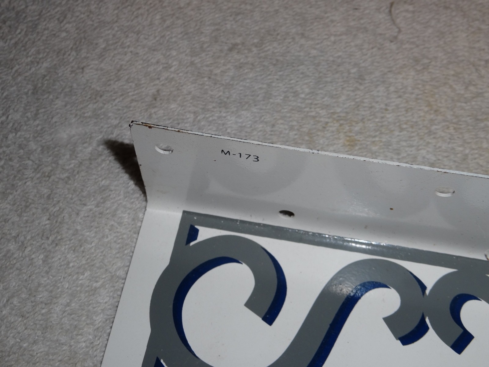 VINTAGE DRINK PEPSI COLA DIECUT 14" METAL SODA POP GASOLINE OIL FLANGE SIGN M173