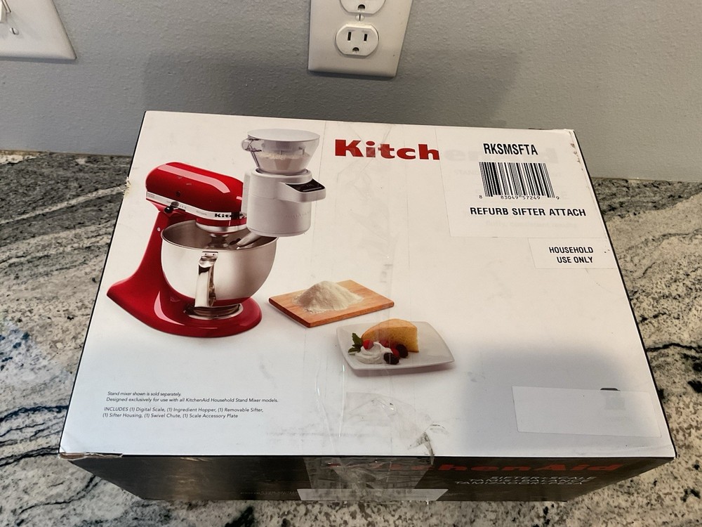 KITCHENAID STAND MIXER ATTACHMENT SIFTER + SCALE KSMSFTA Refurbished