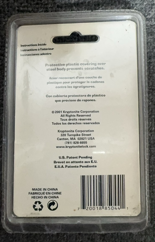 Kryptonite Ez Touch Padlock 50mm Hardened Steel With Combination
