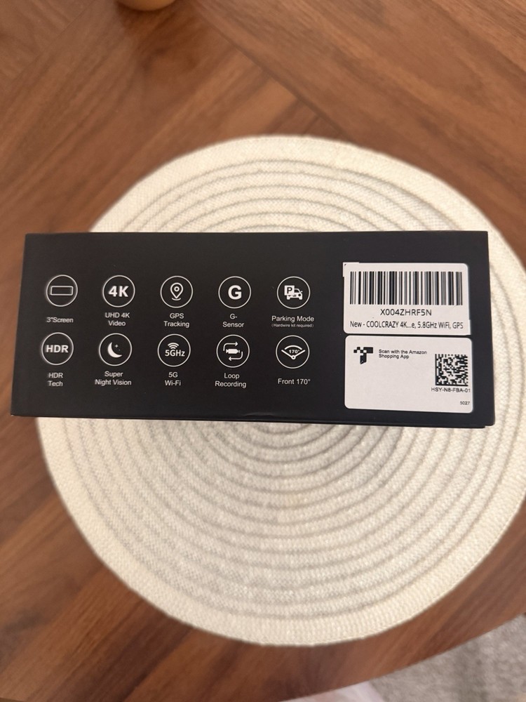 GPS Tracking, Car Camera 4K 5G Wifi, App Control