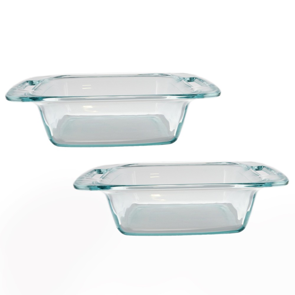 Pyrex C-222 2qt Easy Grab Glass Baking Dish (2-Pack)