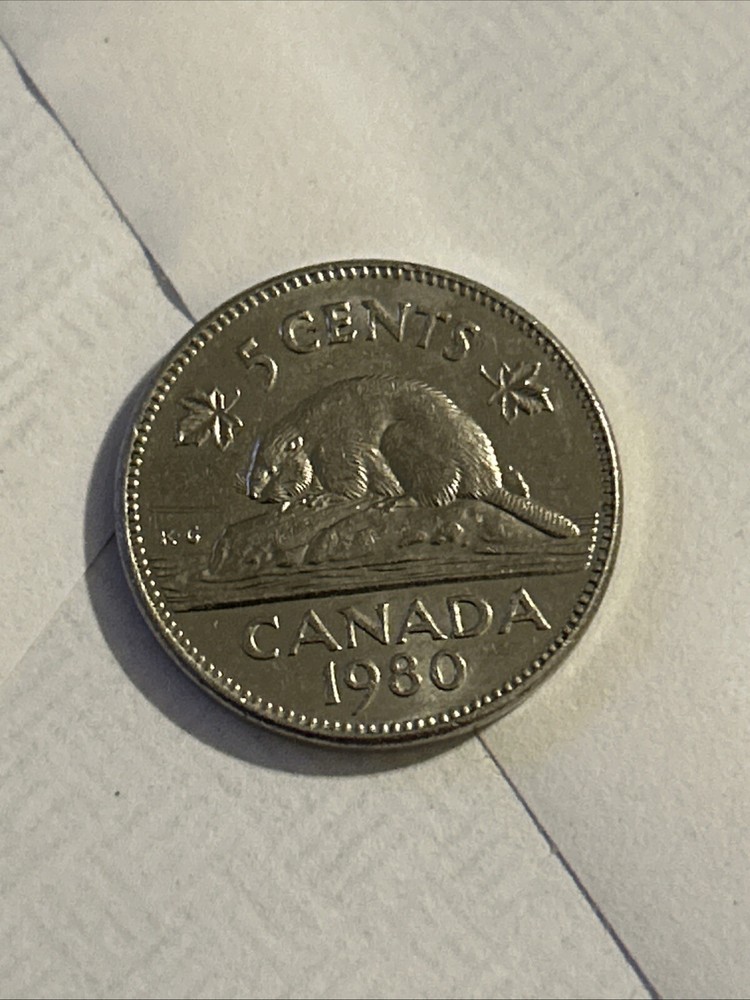 1980 Canada 5 Cents Coin