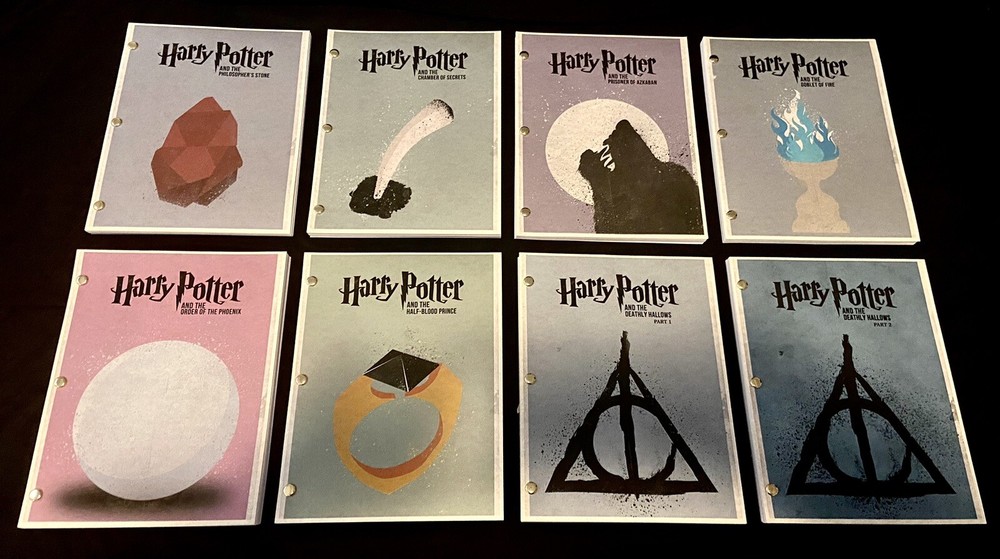 Warner Bros.™ HARRY POTTER SERIES Complete Collection SCREENPLAY Full Script Set