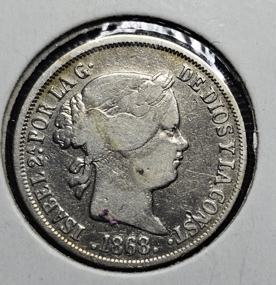 1868 10 Centavos España