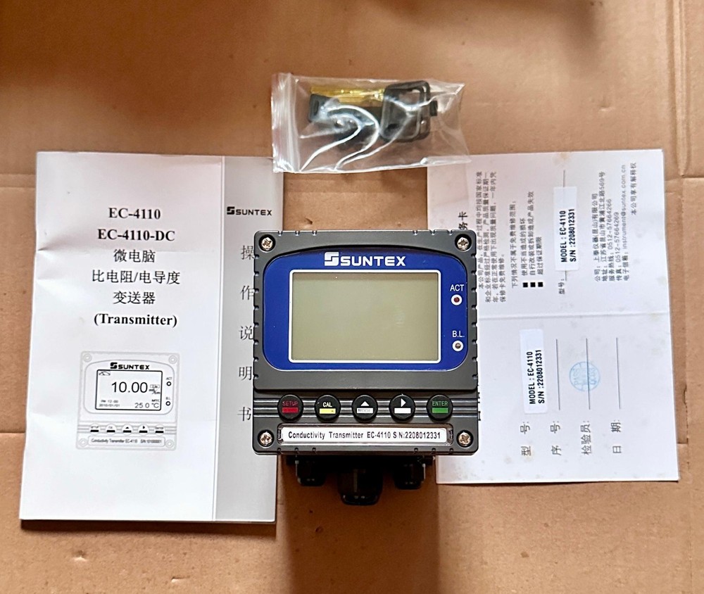 Suntex EC-4110 microprocessor-based conductivity transmitter