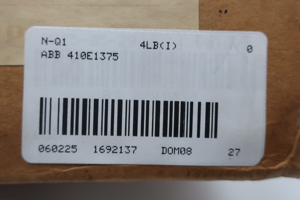 Abb 410E1375 Ground Voltage Relay