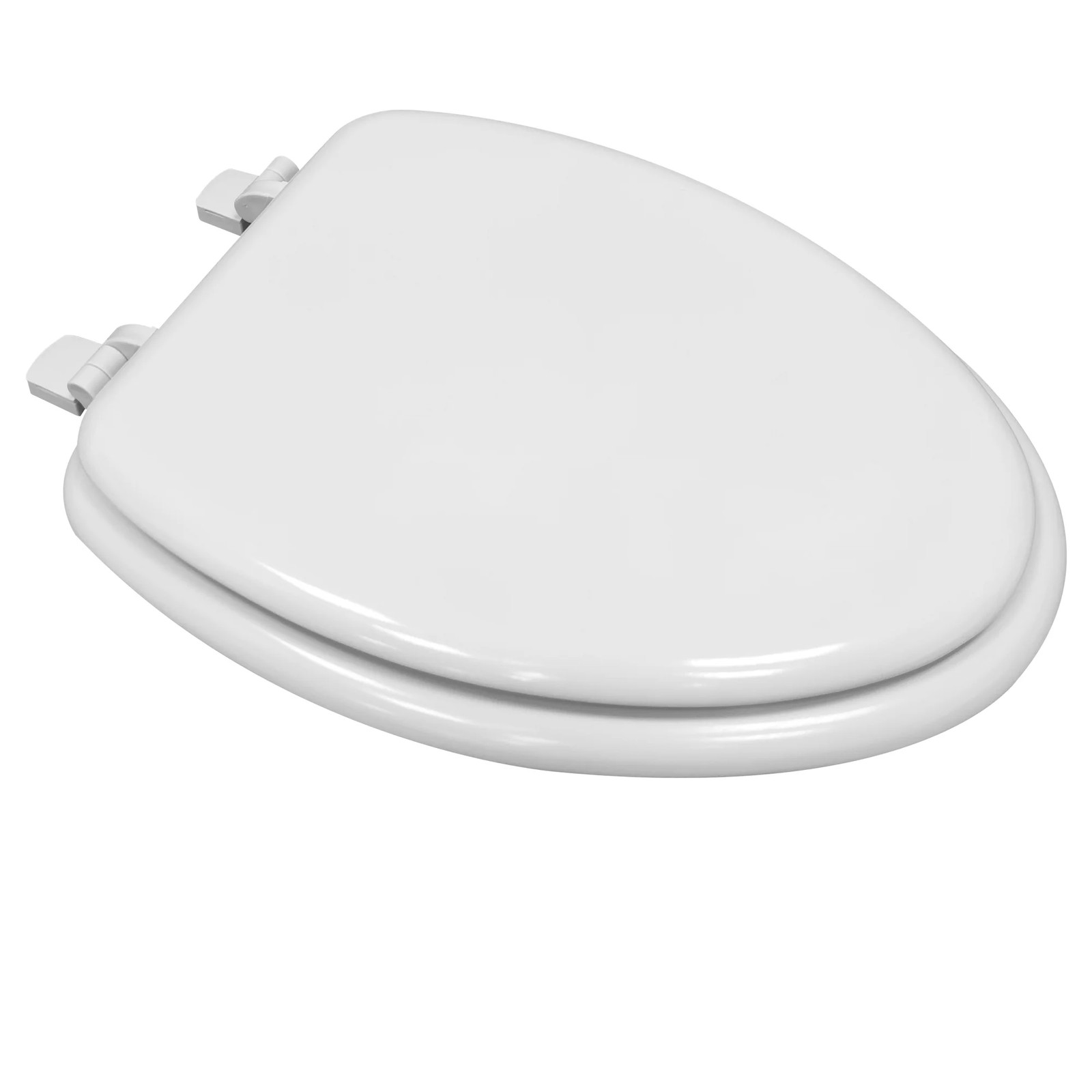 White Elongated Toilet Seat Durable Bathroom Replacement Easy Install