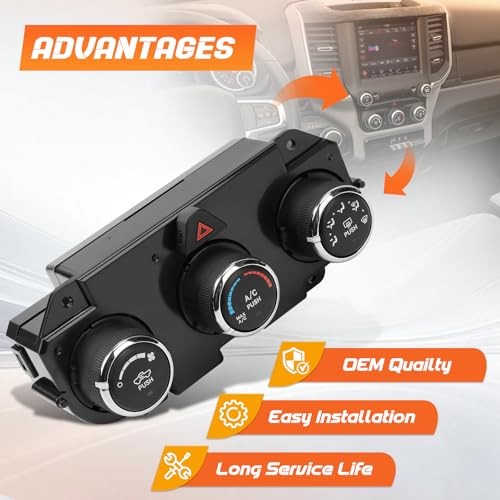 A/C Heater Climate Control Module Compatible with Ram 2500 3500 4500 5500#