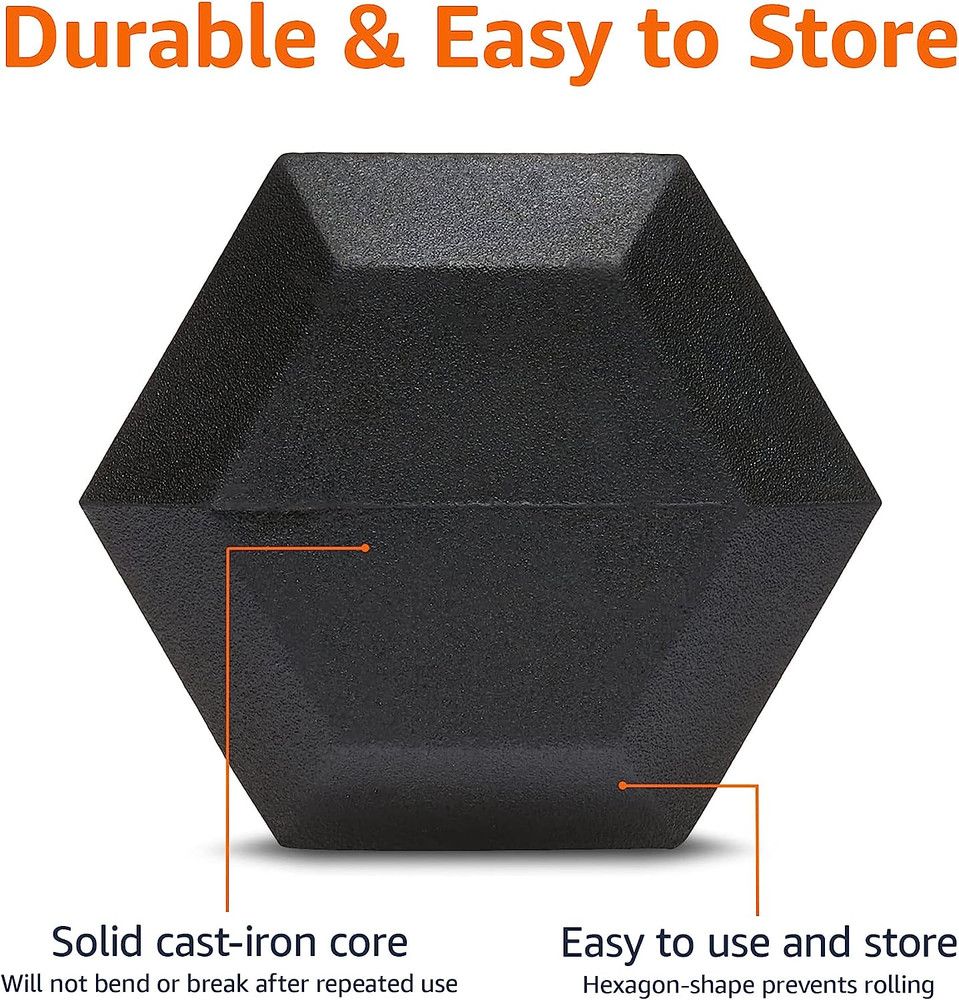 Rubber Hex Dumbbell Hand Weight