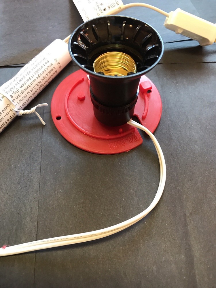 Blow Mold Replacement Light Kit Full size Socket General Foam ORIGINAL RED Cord