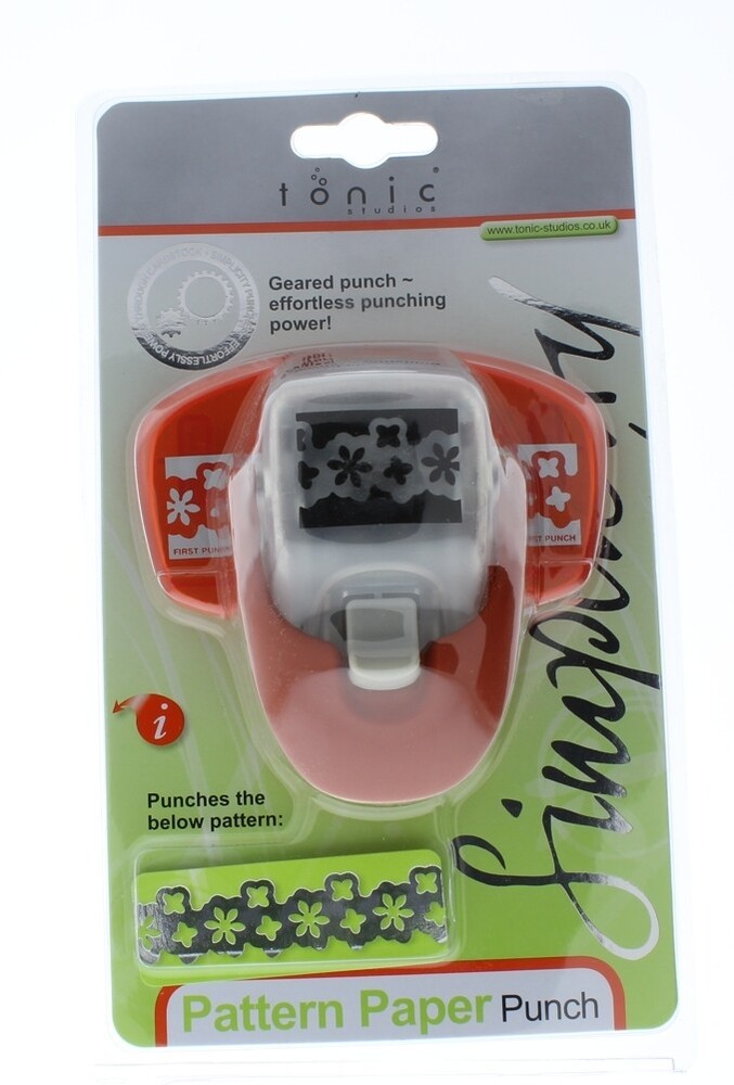 Tonic Studios Simplicity Pattern Paper Punch Floral Trim Strip