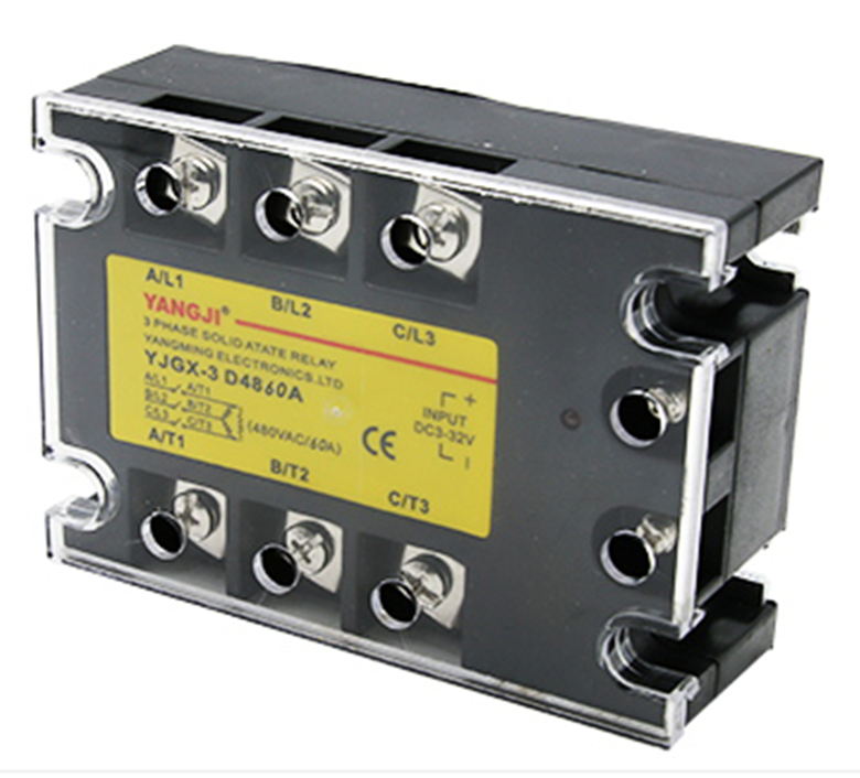 Three-phase SSR DC controlled AC DC-AC solid state relay YJGX-3D4860A 60A