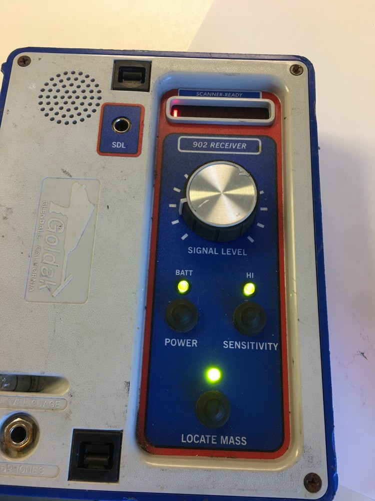 Goldak Pipe & Cable Locator Model 902 Receiver only-tested as shown