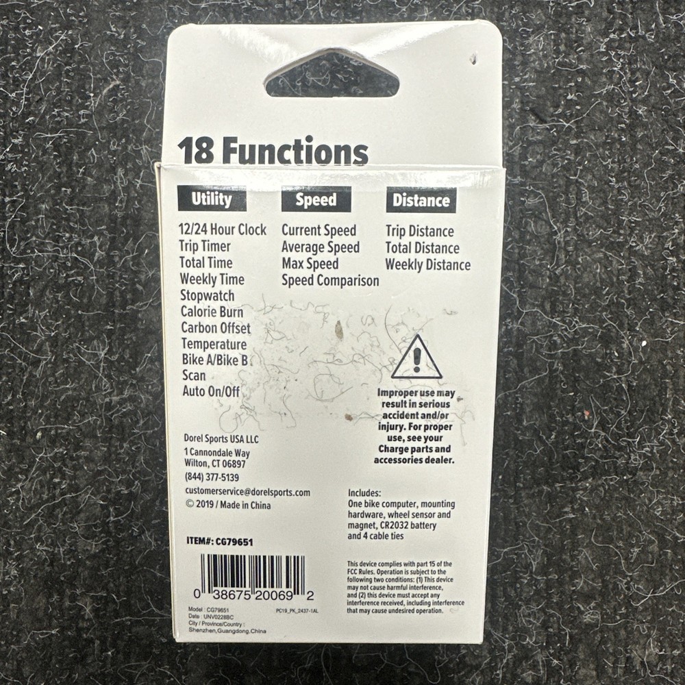 Charge Wireless Cycle Computer CG79651 / Sealed / Ships Fast!