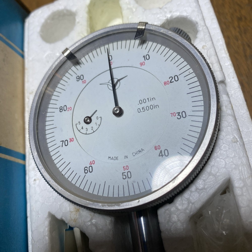 Dial Indicator Gage Reading 0.001, 0-0.5