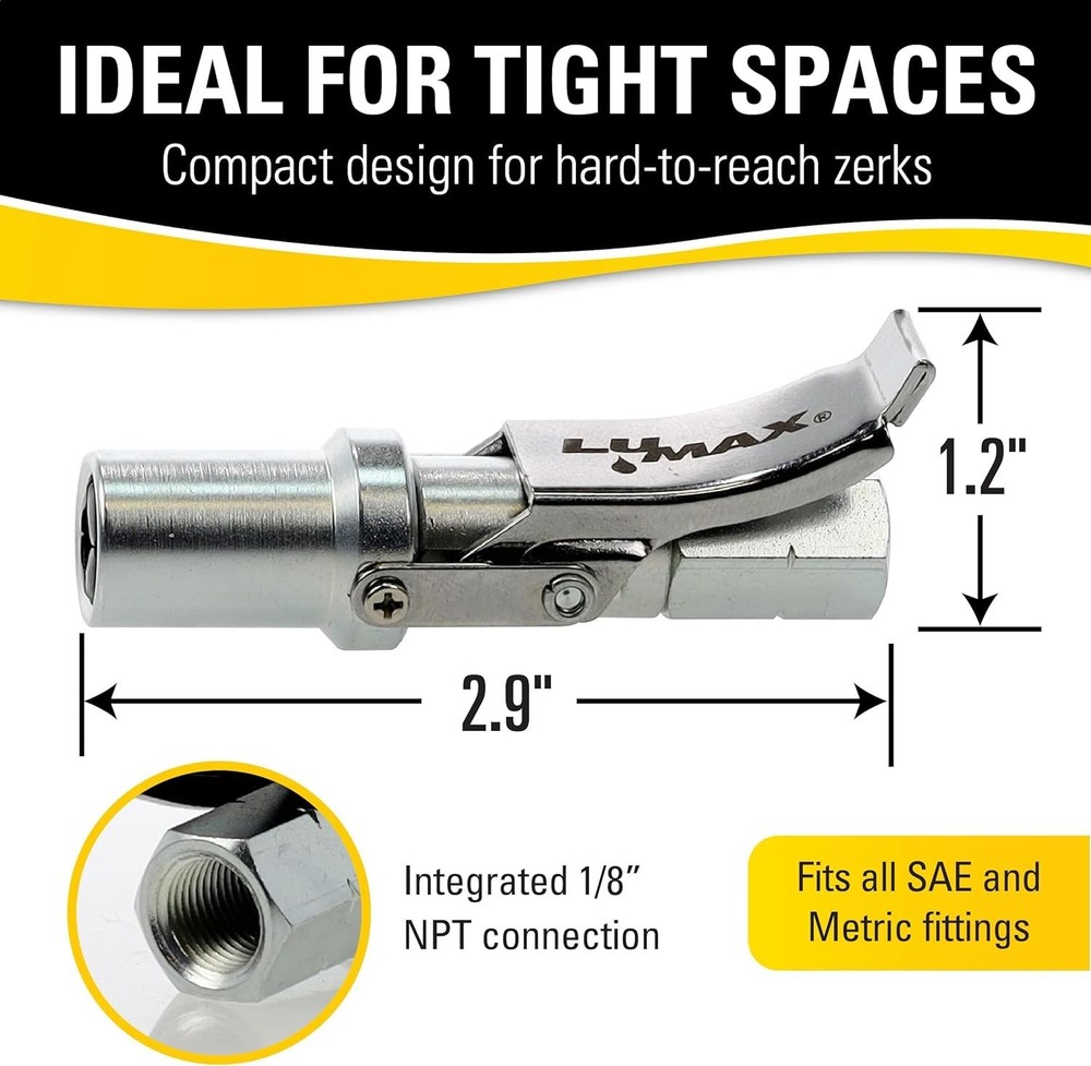 High-Performance LX-1403 Grease Coupler - Leak-Proof & Effortless Release