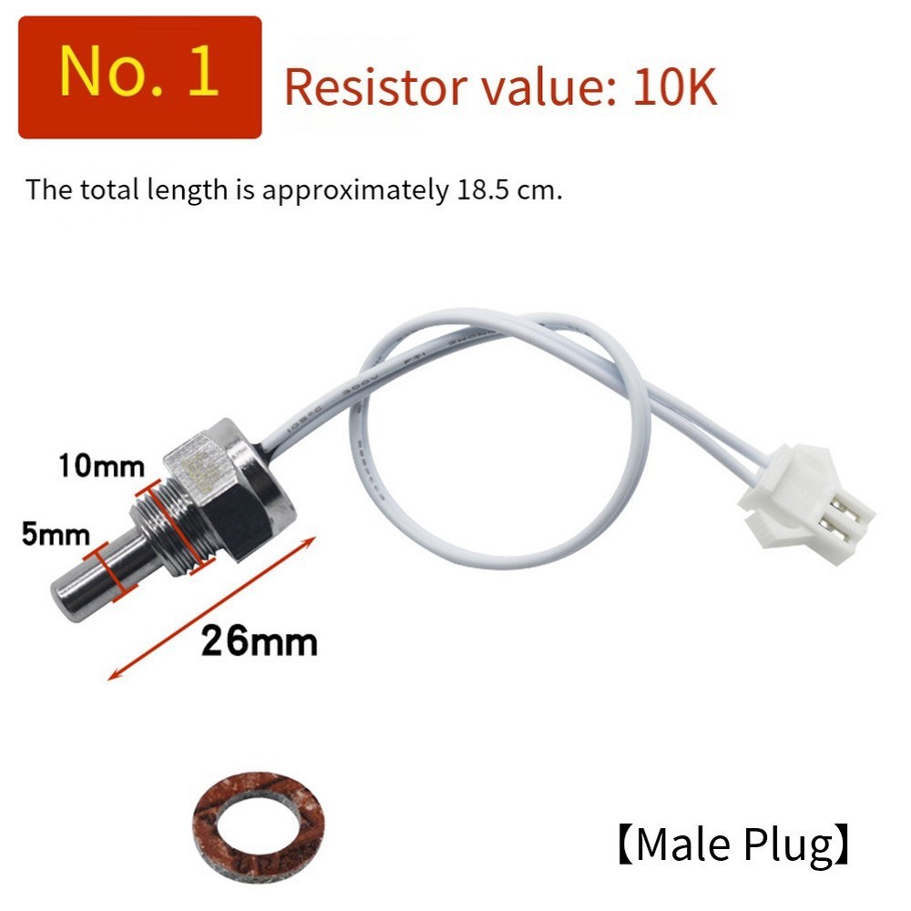 10K Resistance Temperature Sensor for Wallmounted Boiler Heating Systems