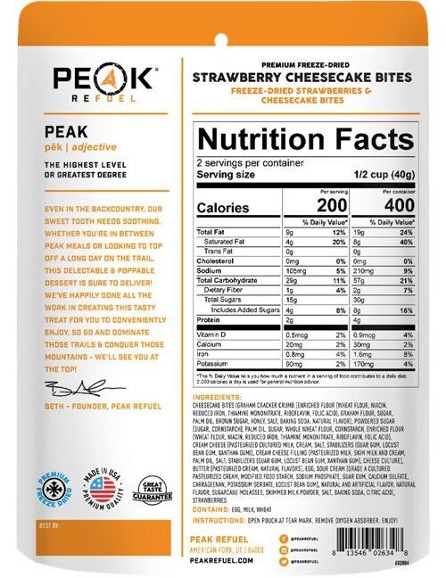 Strawberry Cheesecake Bites - Peak Refuel