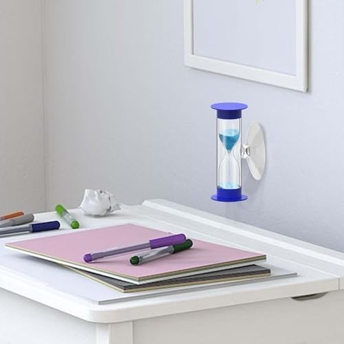 Durable 3-Minute Hourglass Timer with Suction Base - Perfect for Classroom Use