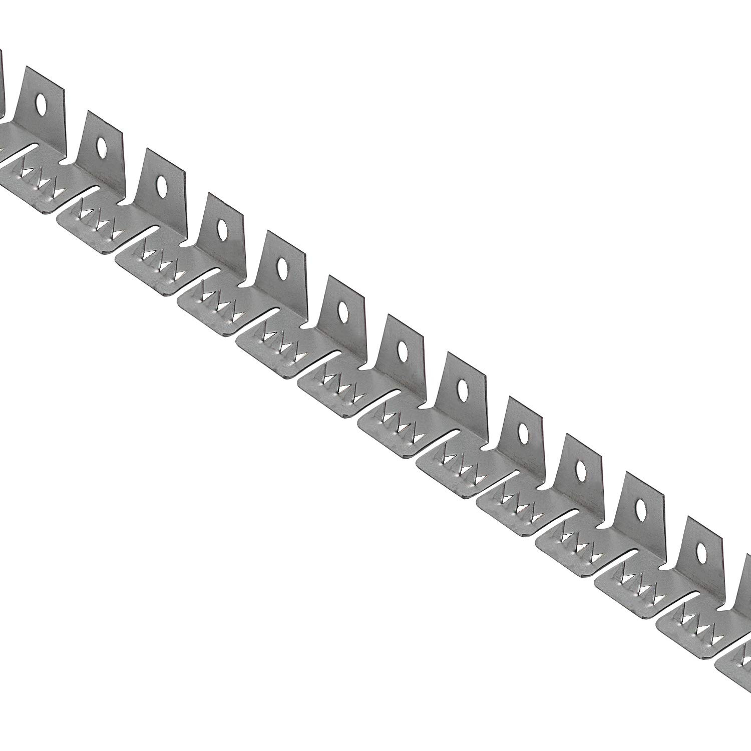 20ft Upholstery Metal Flexible Tack Strip Supplies, Curve Ease 20ft, Silver