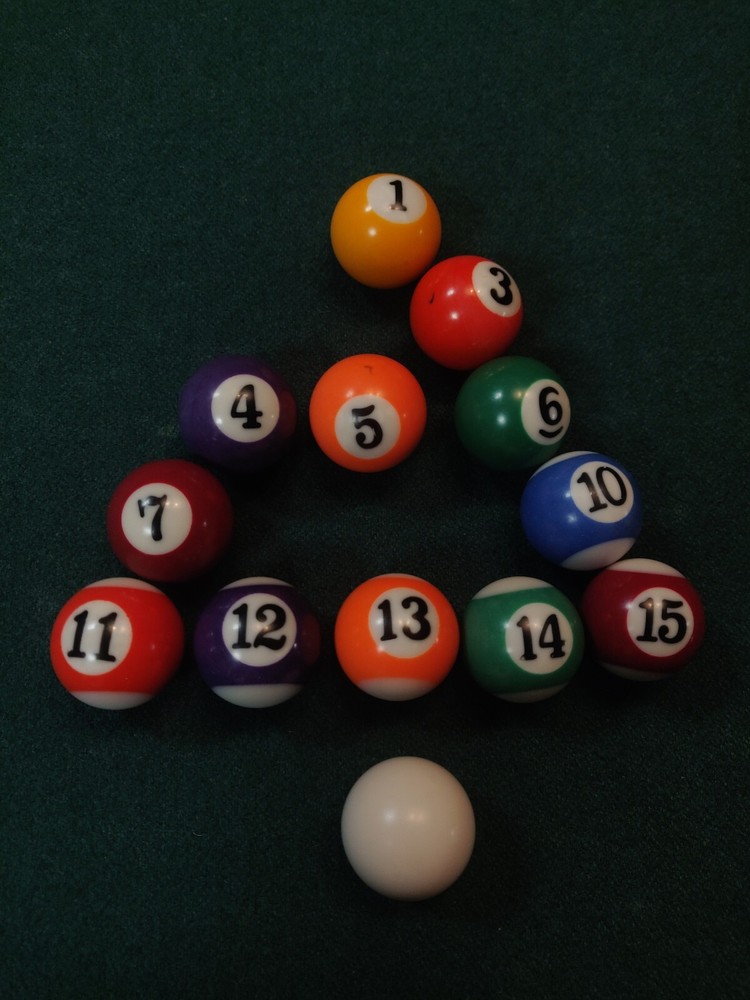 Mini Billiards Ball 1" 0.5oz #7 Single Ball