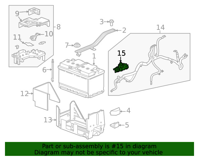 Genuine GM Voltage Sensor 13542821