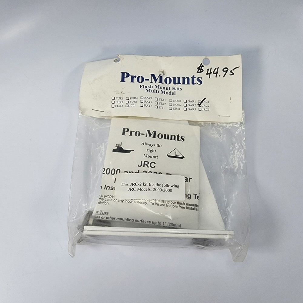 Pro-Mounts JRC-2 Multi Model Flush Mount Kit - White - for JRC Models 2000/3000