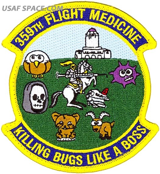 USAF 359th FLIGHT MEDICINE SQUADRON - Randolph AFB, TX - ORIGINAL MORALE PATCH