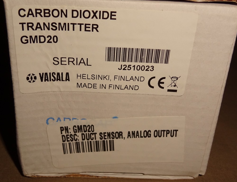 Vaisala GMD20 Carbon Dioxide Transmitter Duct Sensor NEW