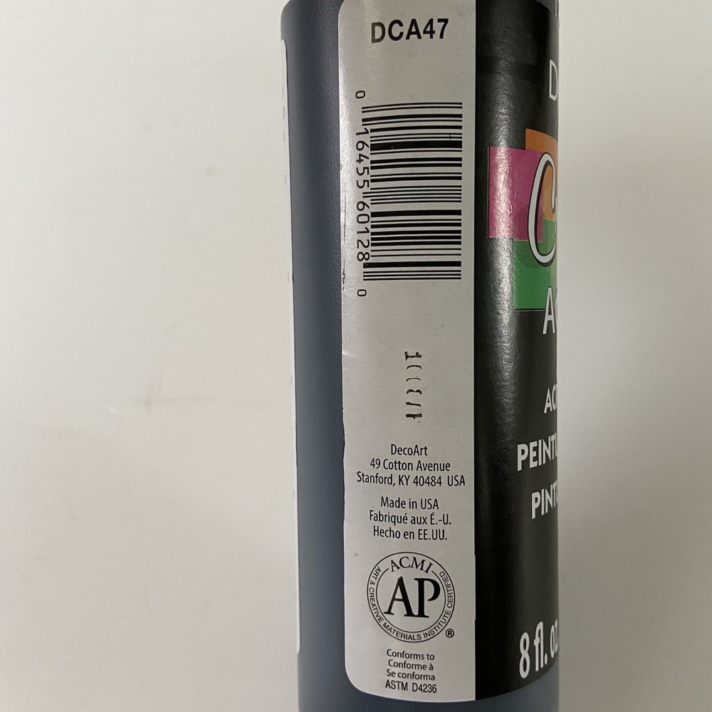 Crafters Acrylic All Purpose Paint 8 oz Black DCA-47