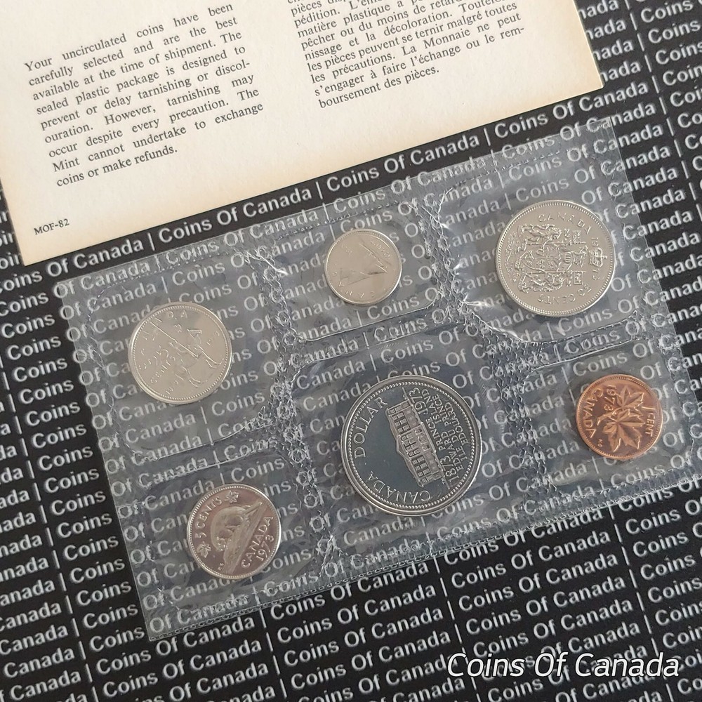 1973 Canada Prooflike 6 Coin Original Set Multiple Sets Available #coinsofcanada
