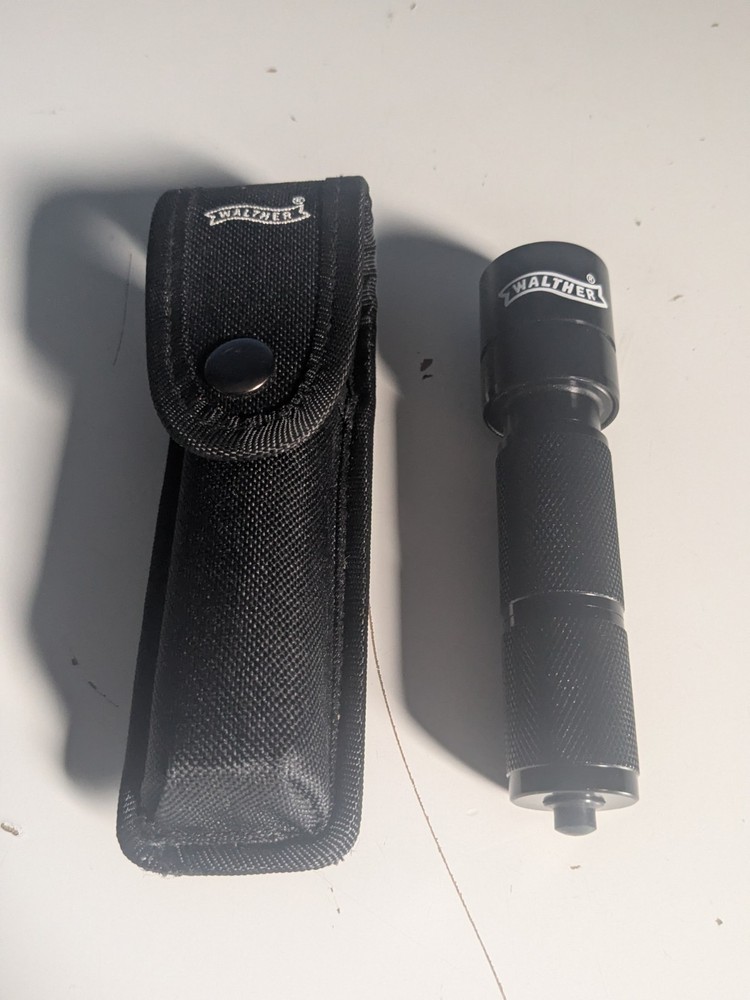 Walther Flashlight 5" Tall W/ Carrying Case