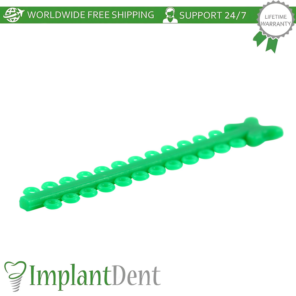 Dental Elastic Ligature Modules Crystal Assorted Colors Bracket Arches Fixation
