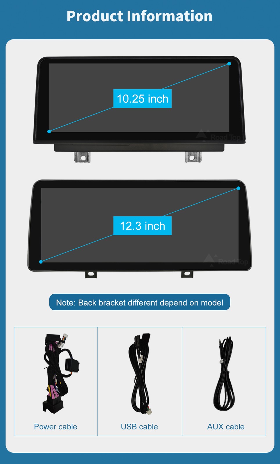 10.25"CarPlay Linux Touch Screen For BMW 3 4 serie F30 F31 F32 F33 F34 F36 NBT
