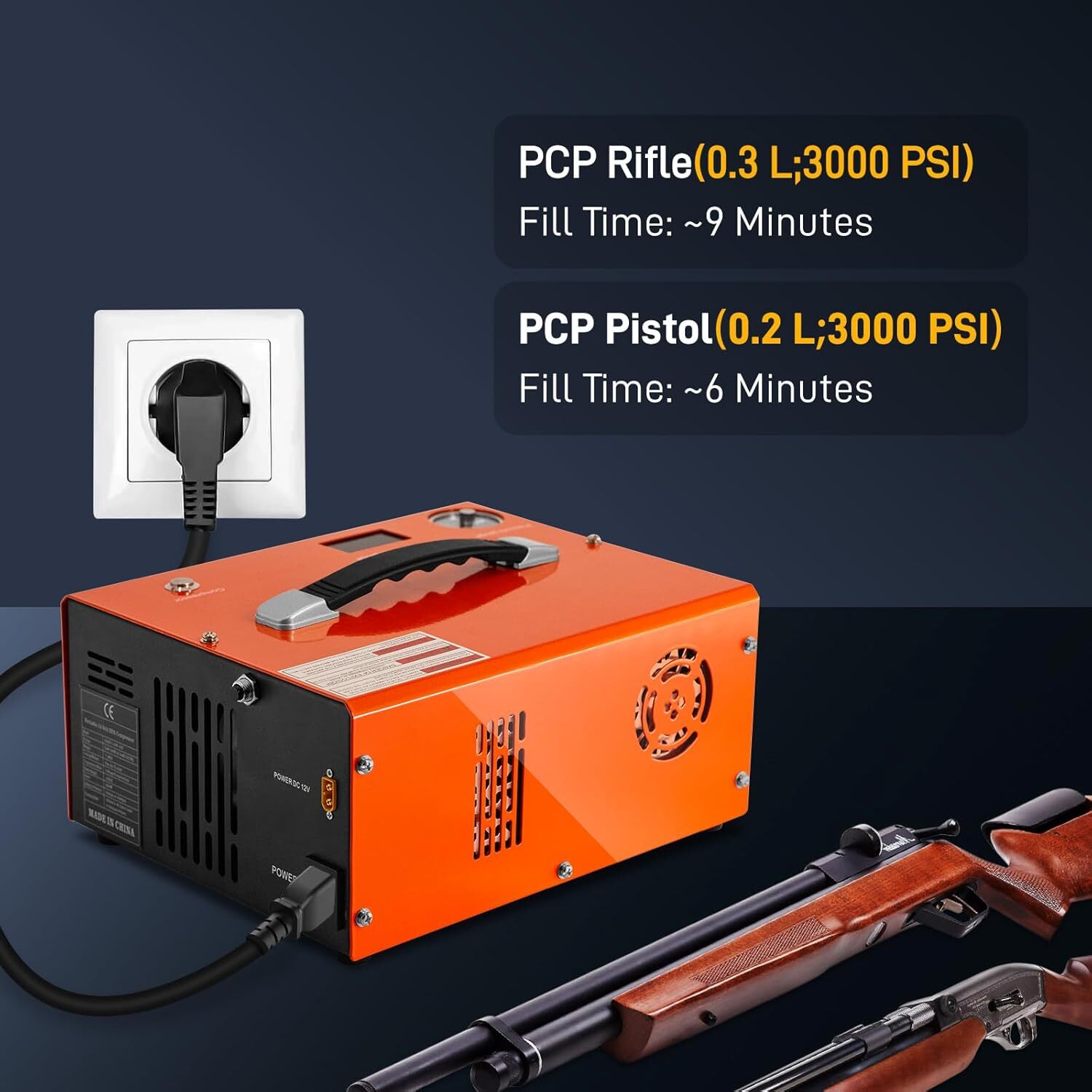 30MPA 4500PSI High Pressure Air Compressor Electric PCP Pump for Airgun Rifle