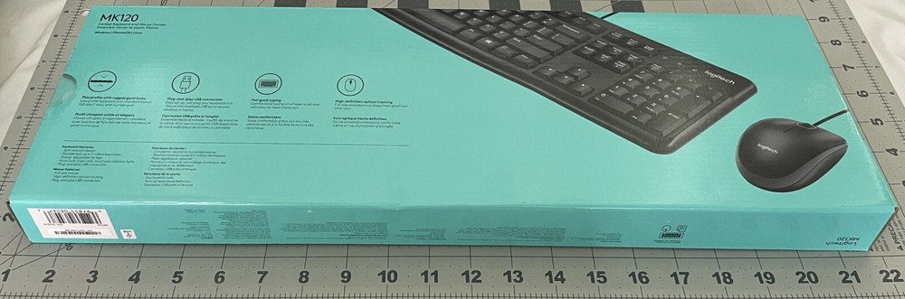 Logitech MK120 Wired Keyboard and Mouse