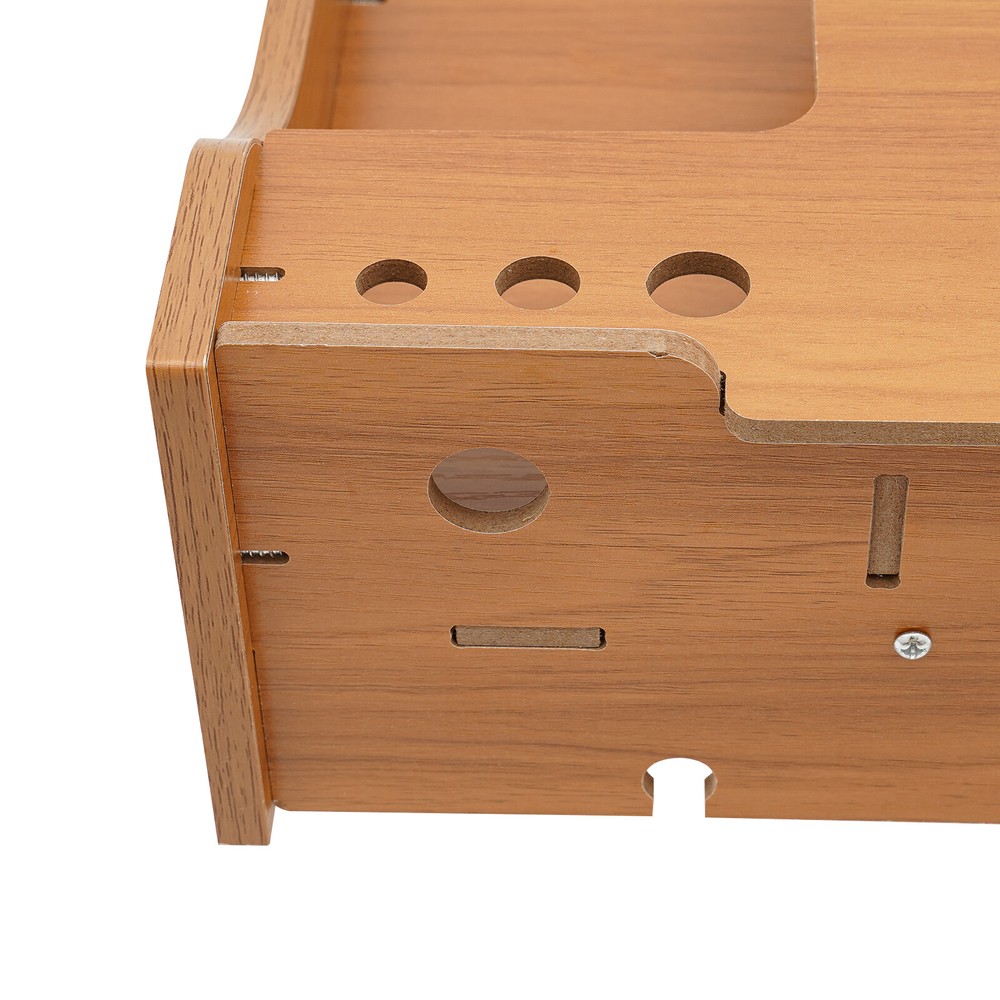 Monitor Stand Riser Computer Laptop Riser Shelf Organizer w/Drawer Phone Holder