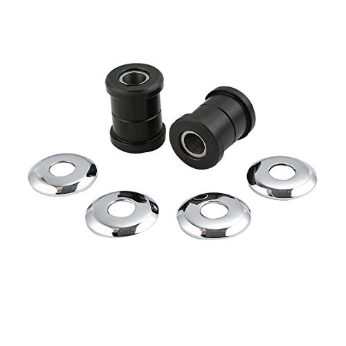 Polyurethane Handlebar Riser Bushings Damper Kit for Harley Big Twin Dyna Black