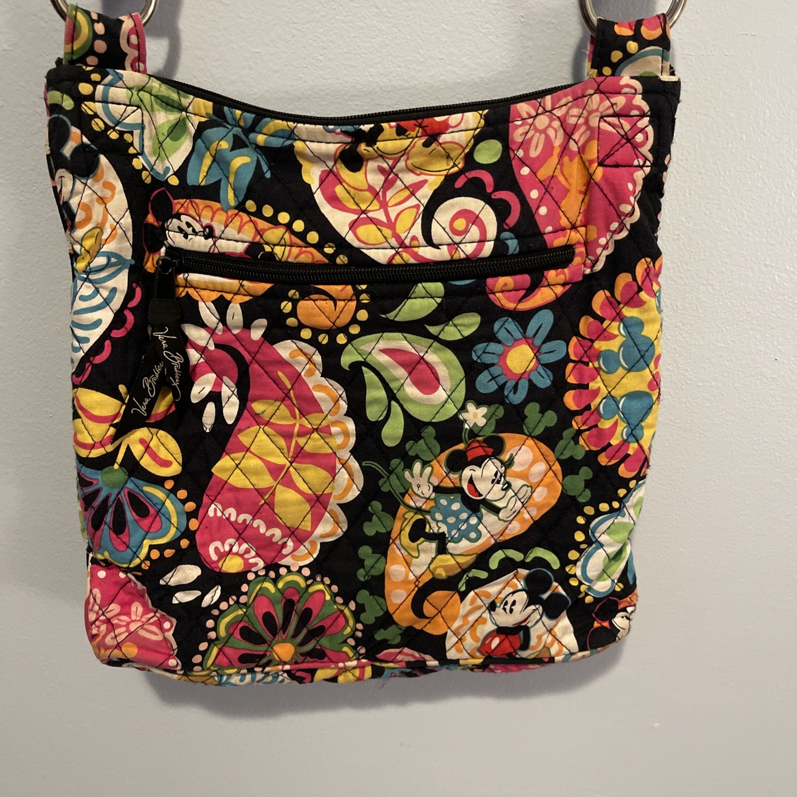 Vera Bradley Disney Parks Midnight with Mickey Mini Hipster Crossbody Purse Bag