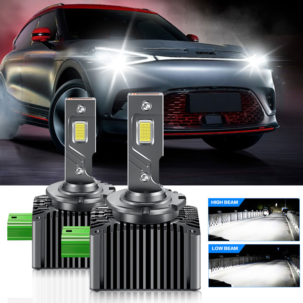 D3S D3R Xenon White LED Headlight Bulbs 1000000LM 10000W HID Upgraded Kit Combo